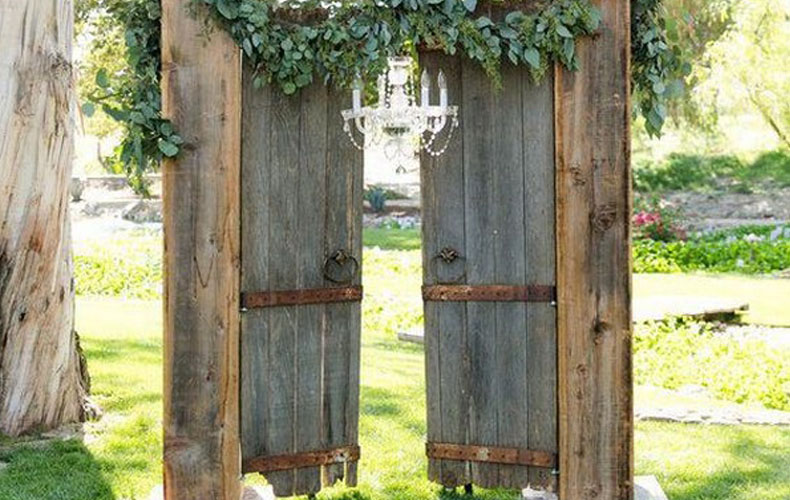 Entrance Rustic Wedding