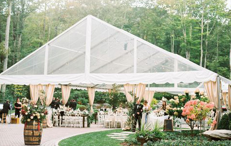 Garden in Tent GARDEN THEME WEDDING